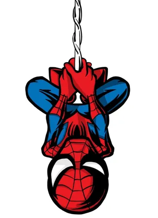 Textured Spiderman Keychain