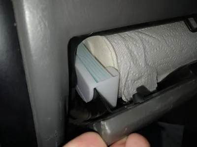Hidden Business Card Holder - 2004 Tacoma Glove Bx
