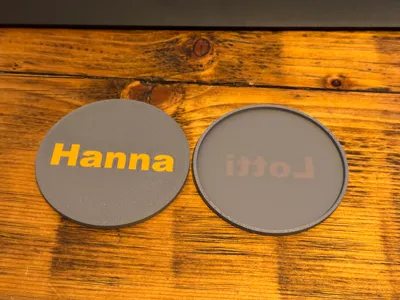 Drinking Glass Lid Universal - Custom Name