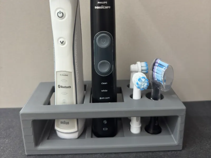 Philips Sonicare and Oral B toothbrush holder