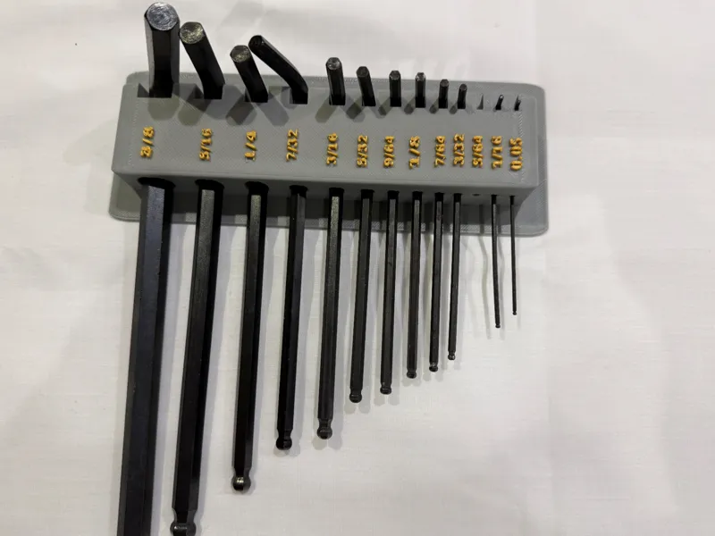 Skadis Hex Key holder - Imperial/SAE