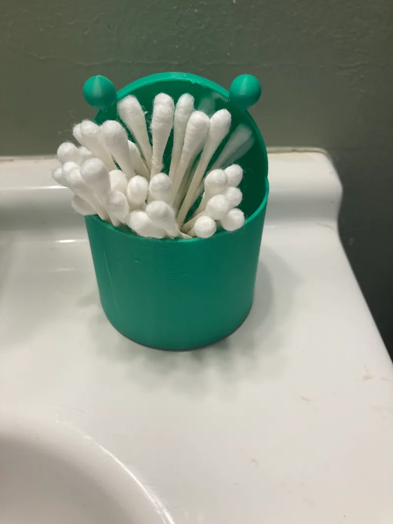 Frog Q-tip holder