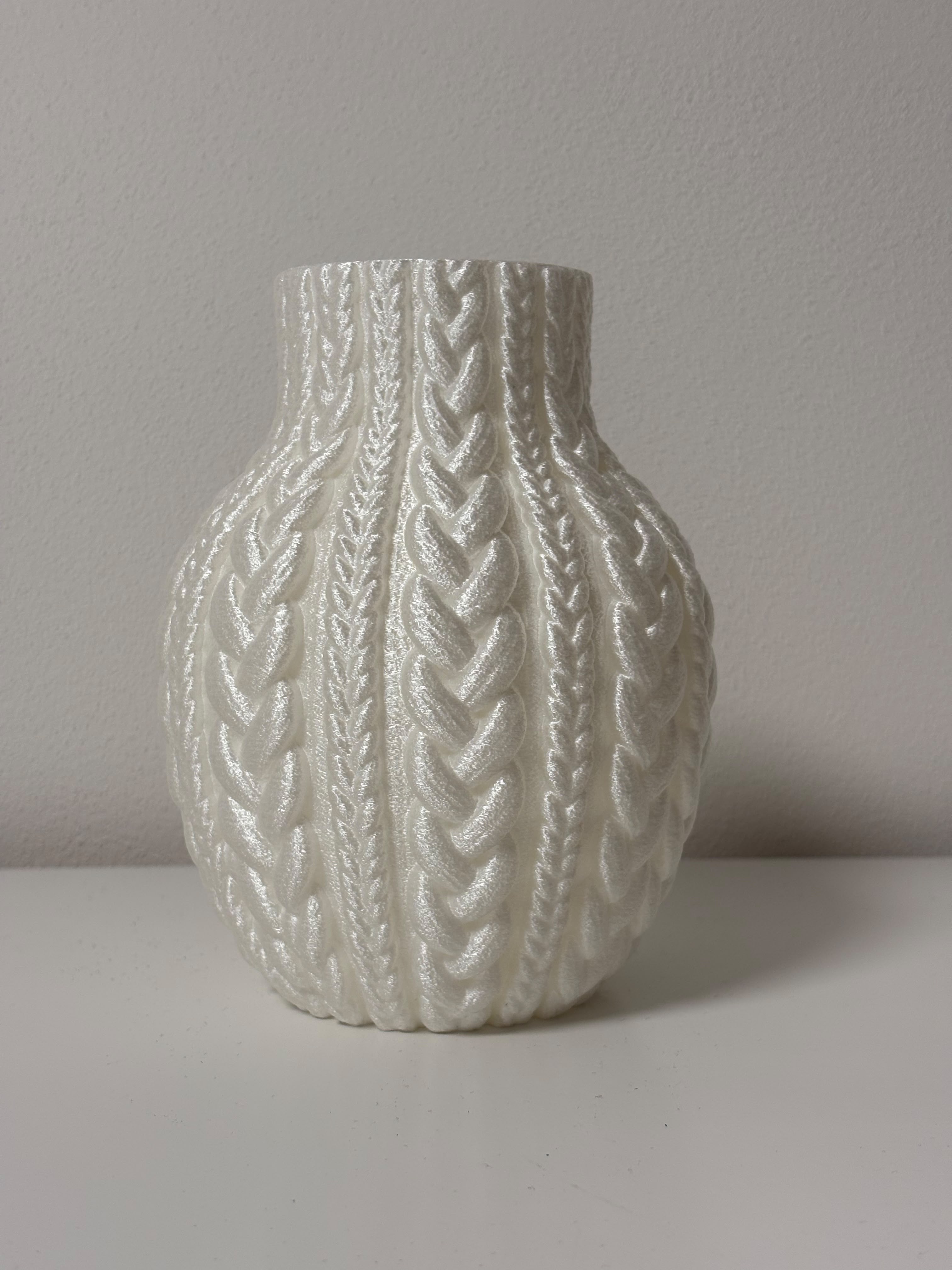 Knitted & Crocheted Style Vase - 1