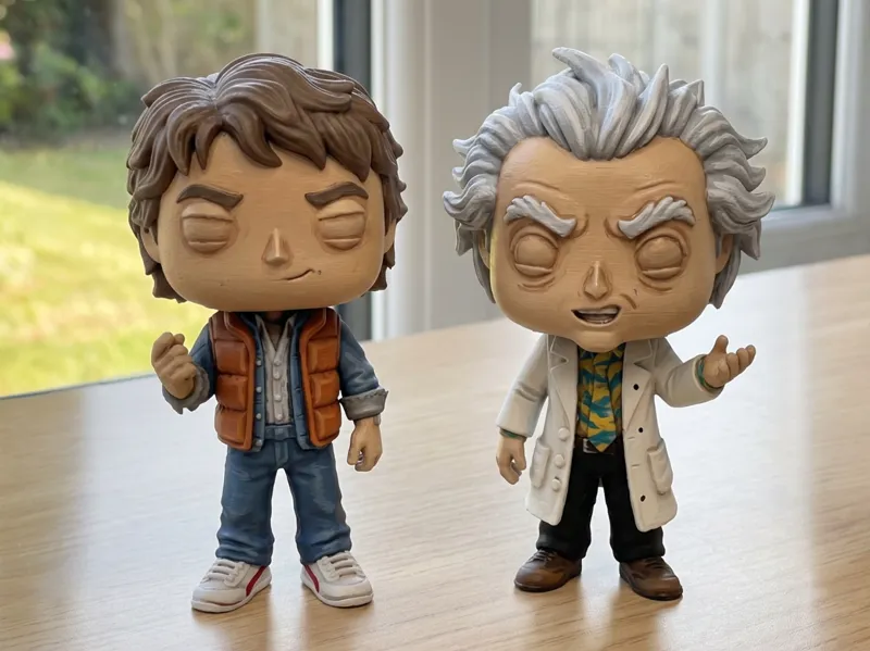Marty McFly & Doc Brown Duo: Funko Pop Style Set