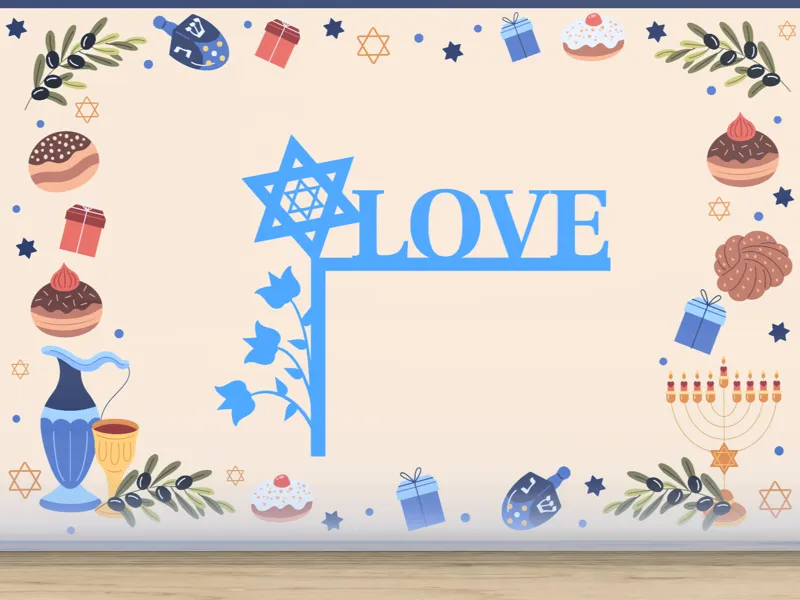 Love Door Corner - Hanukkah Decor