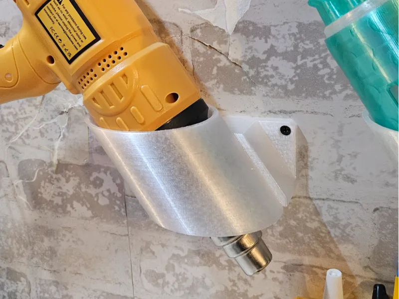 Vacuum kit / Heat gun angled wall holster storage