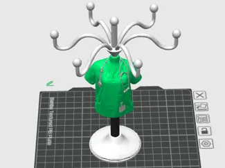 Doctor-shaped doll jewelry stand
