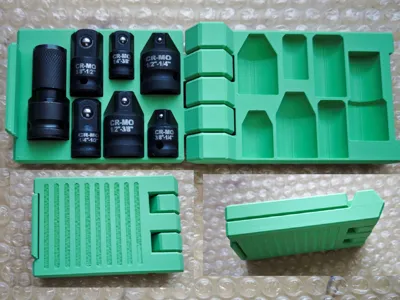 Case for ratchet adapters 1¦2″, 3¦8″, 1¦4″