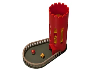 Large Multi Piece Dice Tower