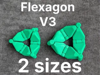Infinite Flexagon V3 (Print-in-place)
