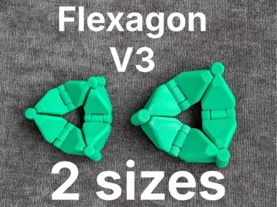 Infinite Flexagon V3 (Print-in-place)