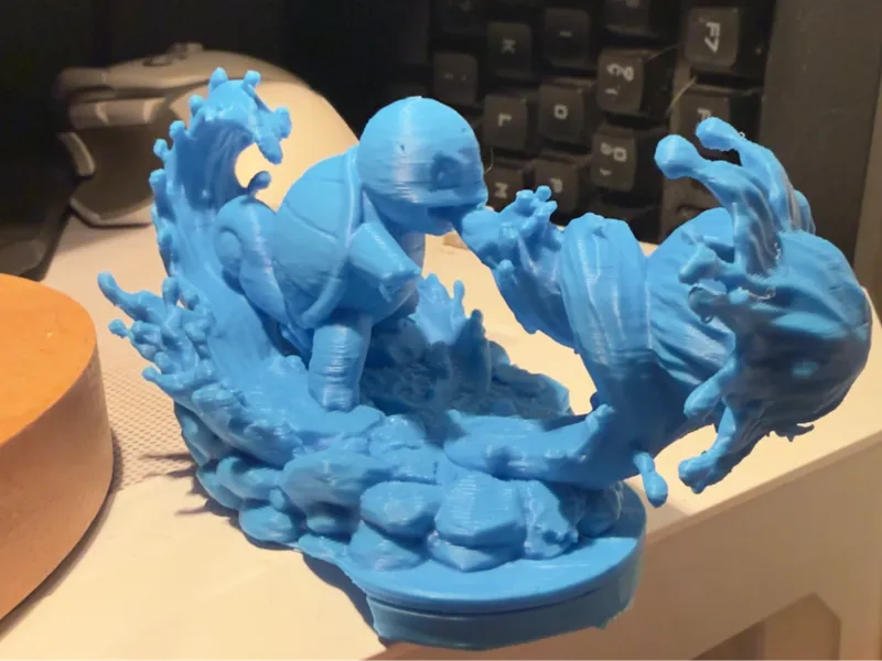 Squirtle Water Gun Statue Supports Included