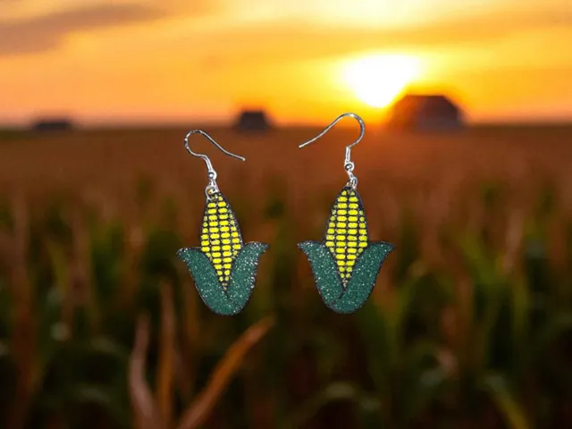 Corn cob earrings