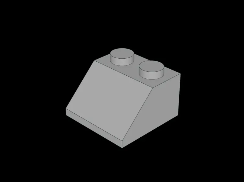 Brick Compatible Slope Brick 45 2 x 2