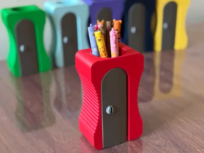 Pencil Sharpener Pen Holder