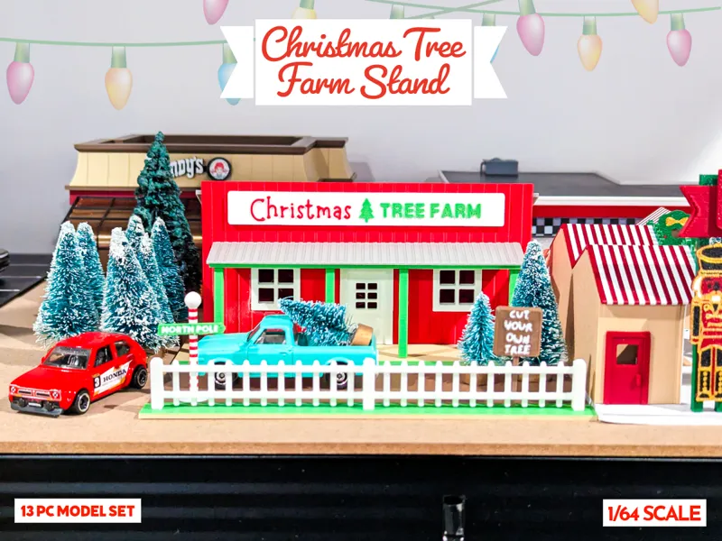 Christmas Tree Farm Stand - 1:64 Scale Diorama