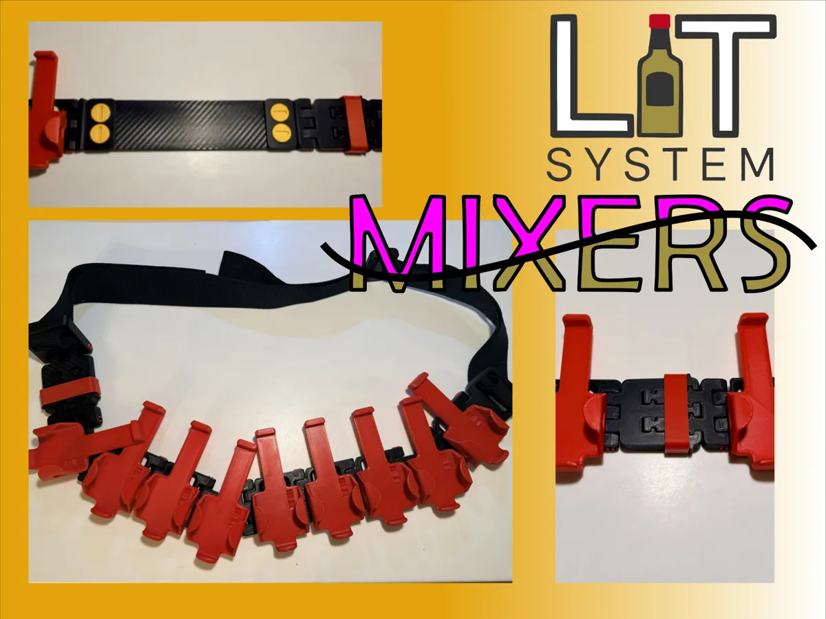 LIT System - Mixers - Bandolier Add-On Pack - Free 3D Print Model ...