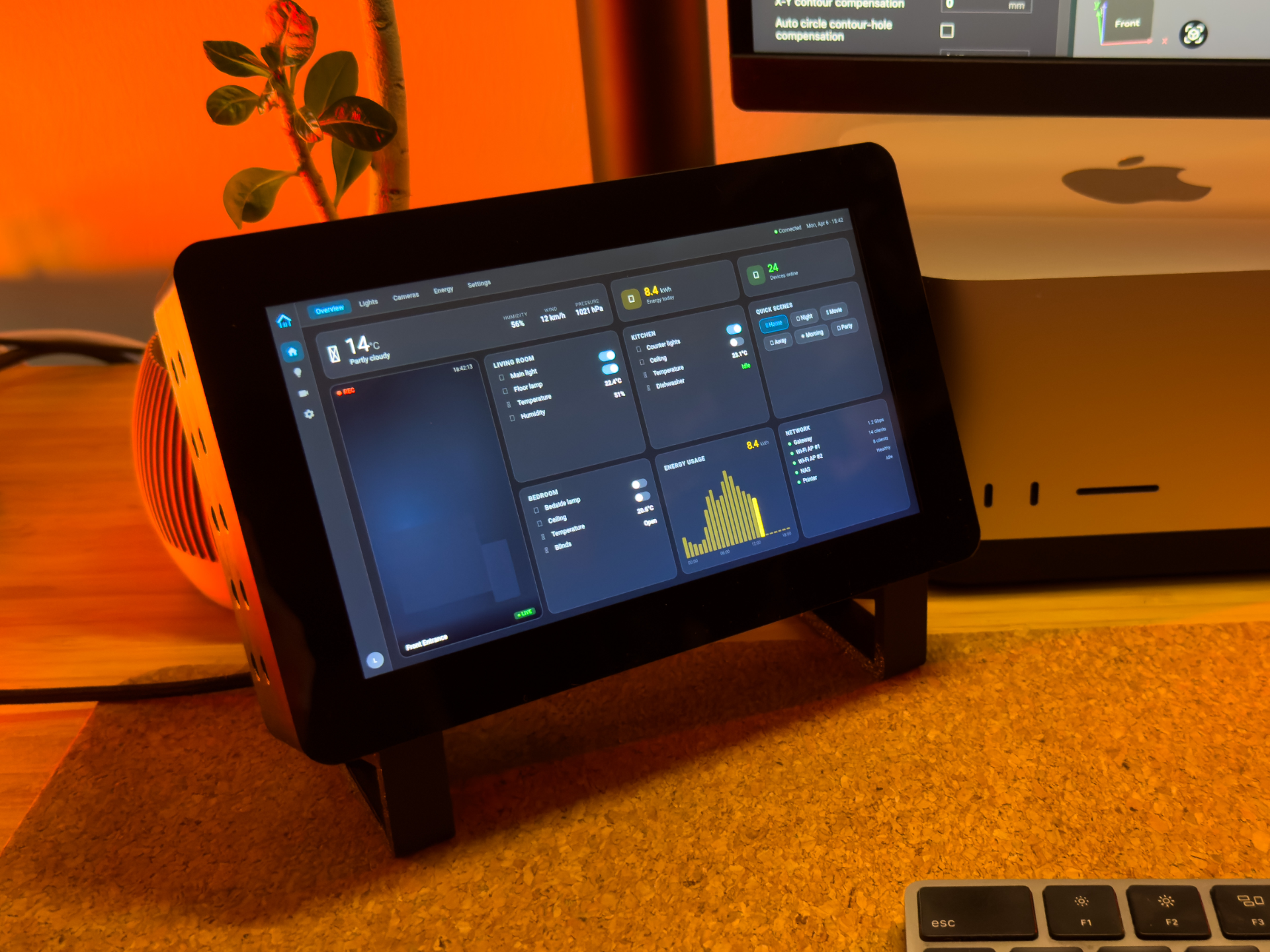 Touch Display 2 Desktop Stand - Smart Home Panel