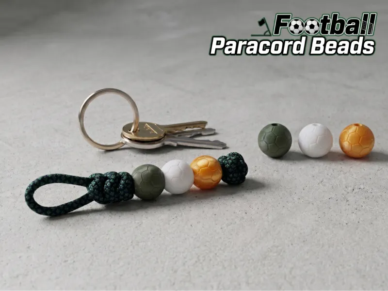 Football Paracord Beads