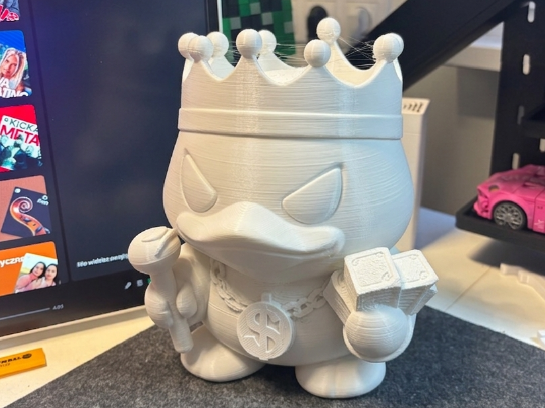 Rich King Duck with Bling | Viral 3D Print