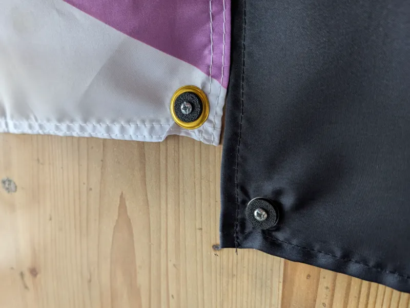 Flag eyelet wall mount