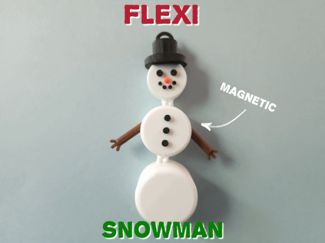 Flexi Snowman - Magnetic - Christmas 2025