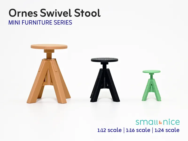 Ornes Swivel Stool - Mini Furniture