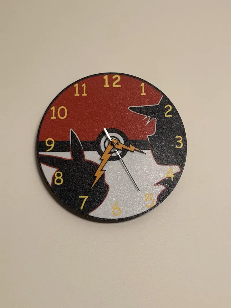 Clock Pokemon Ash&Pikachu 
