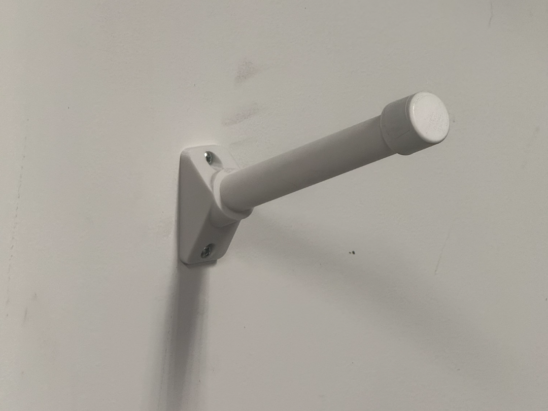 Angled PVC Wall Mount for 1/2" PVC pipe