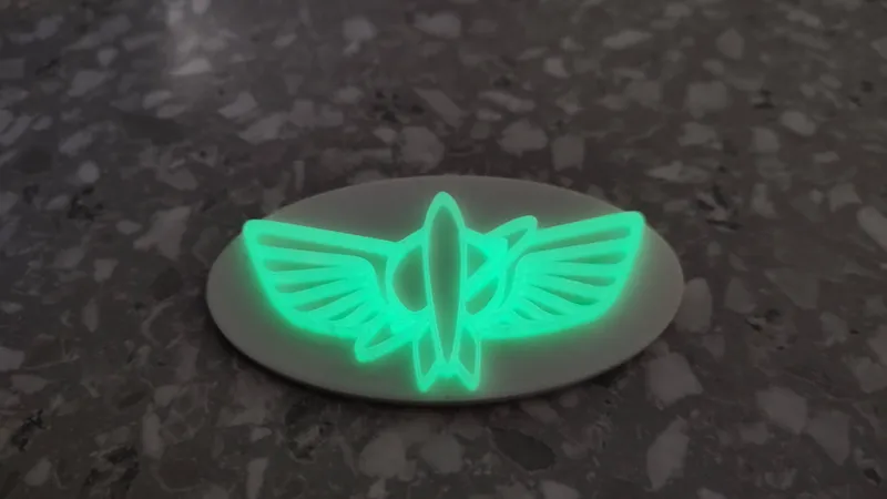 Buzz Lightyear logo glow in the dark