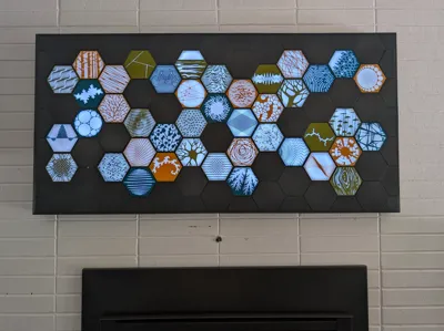 LED Modular Wall Art Hexagon Nanoleaf Frame 100Hex