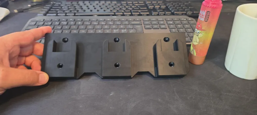 Milwaukee M18 Triple Tool Mount - Free 3D Print Model - MakerWorld