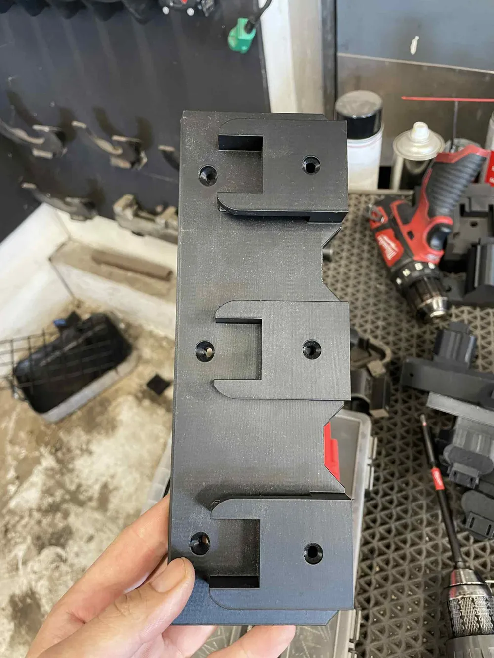 Milwaukee M18 Triple Tool Mount - Free 3D Print Model - MakerWorld
