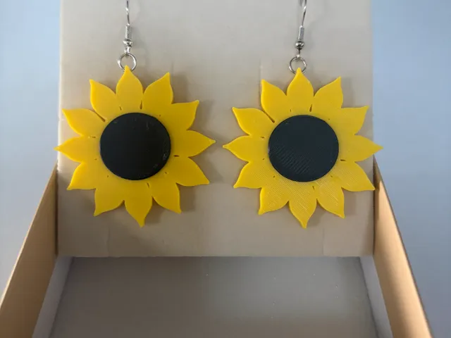 Orecchini girasole