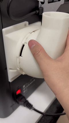 磁吸多方向P1S排风管，兼容AMSHUB