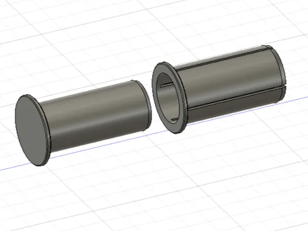 Connecteur tube Ø25 x 50 mm
