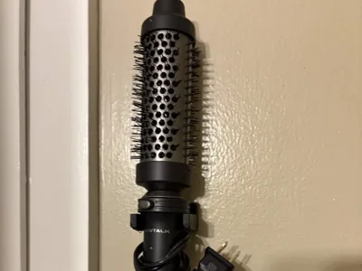 WavyTalk Heated Round Hair Brush Wall Mount