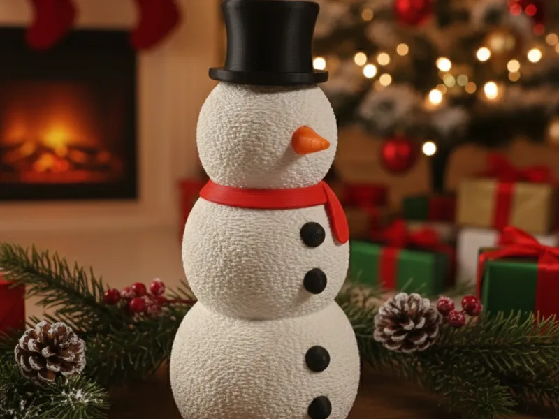 Dekorativer Schneemann