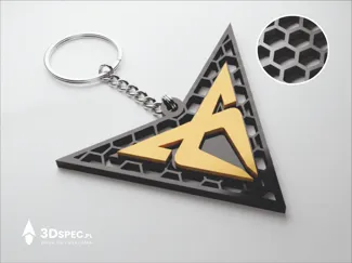 Cupra logo keychain