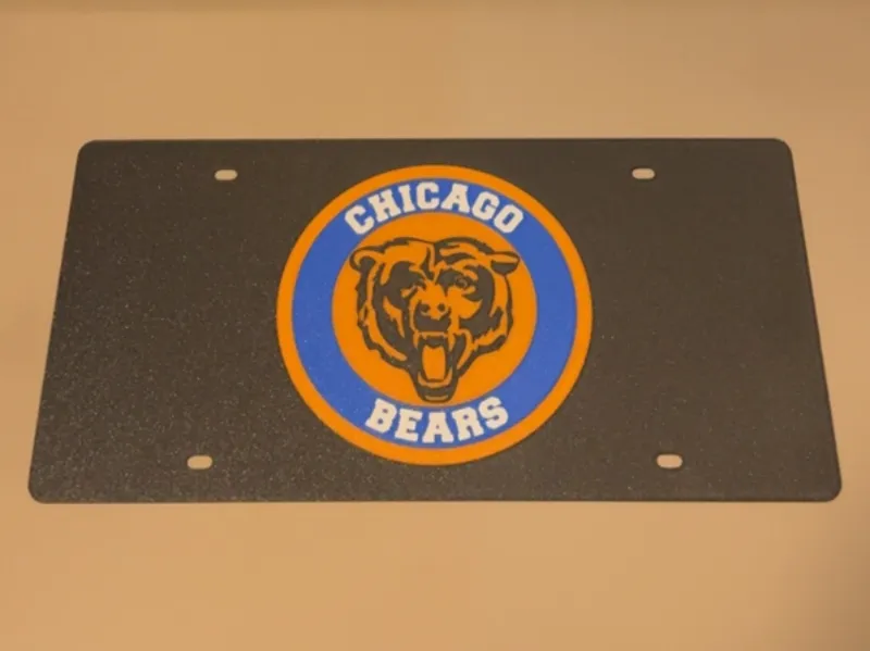 Chicago Bears License Plate