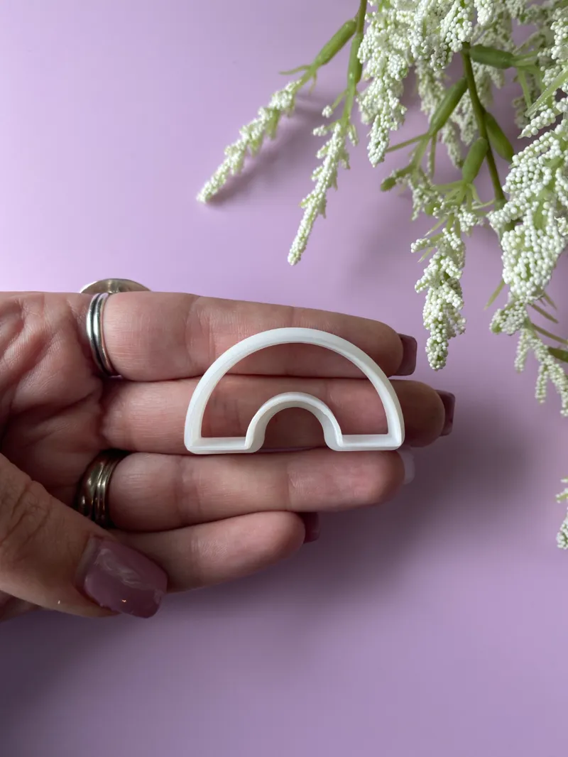 Semi Circle Polymer Clay Cutter 40mm wide