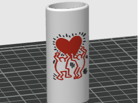 Keith Haring "LoveHeart" Bic Lighter Sleeve