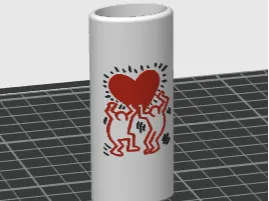 Keith Haring "LoveHeart" Bic Lighter Sleeve