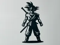 Silhouette Goku Dragon Ball (décoration murale) — photo 2