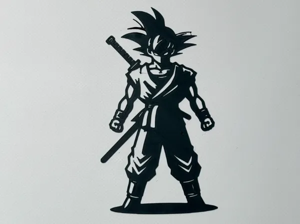 Silhouette Goku Dragon Ball (décoration murale)