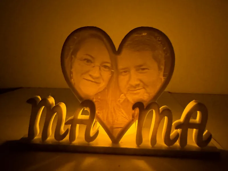 Mothers day litho heart