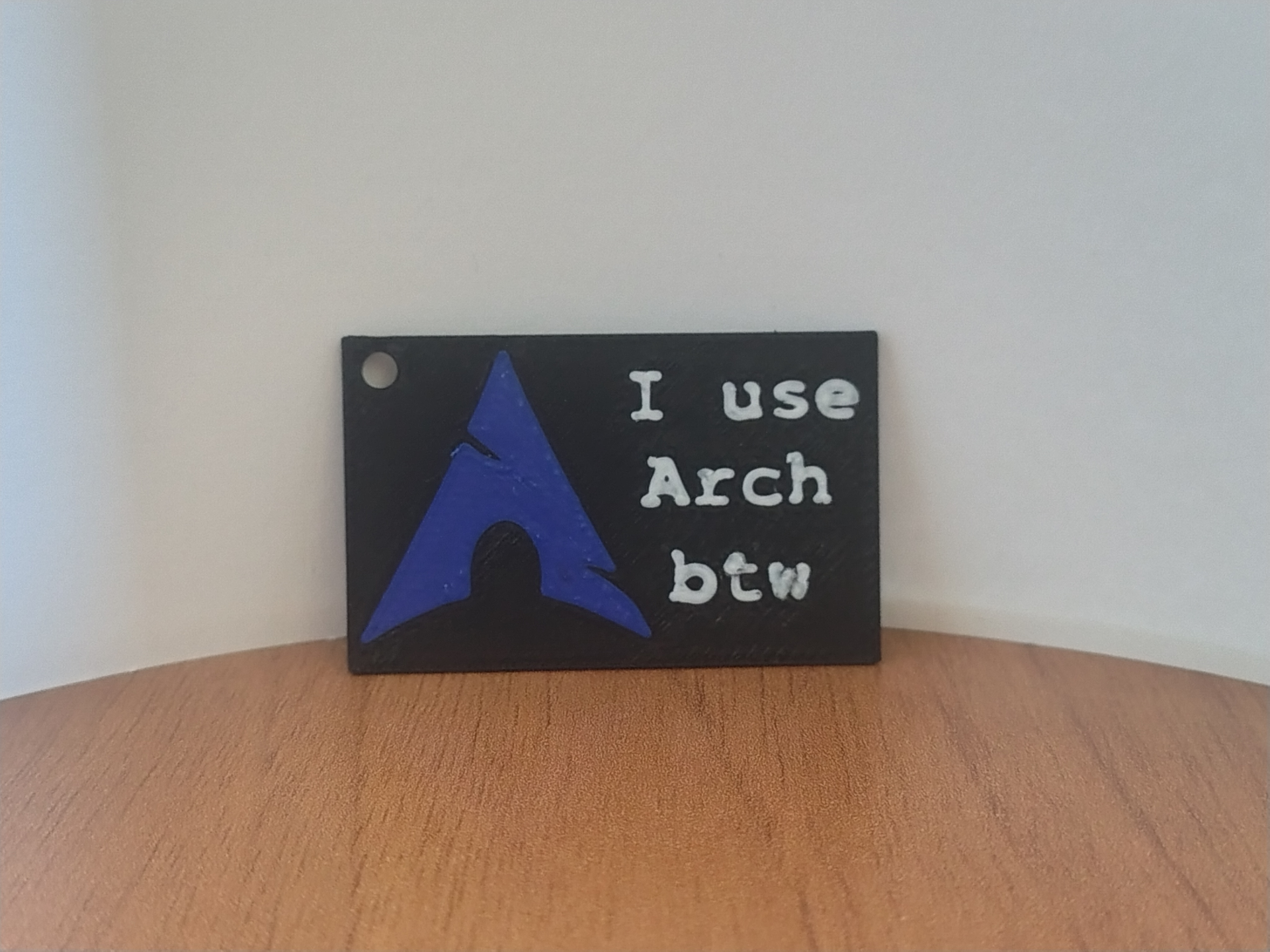 Portachiavi "I use Arch btw"