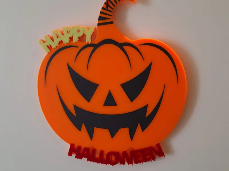 Halloween Kürbis Türschild