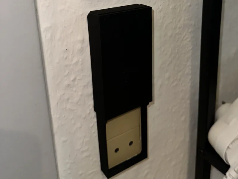 Outlet cover for 2 switches and an outlet