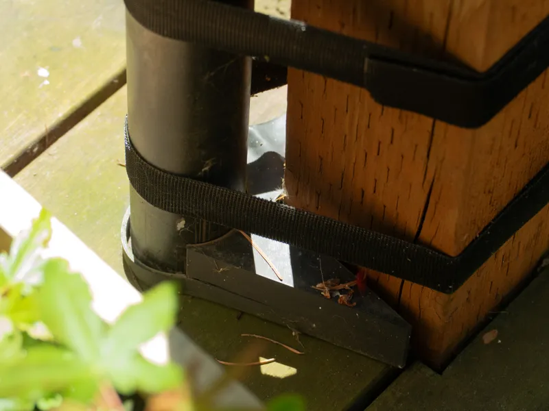 Corner Post Umbrella Holder